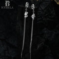 ICEBELA Fine Jewelry Drop Long Tassel Earrings Women Exquisite 925 Sterling Silver Chain Freshwater Pearl Earrings for Girls