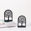 Customized Modern Creative Metal Bookends Laser Cut Skeleton Design for Office Reading Storage Bookcase Accessory