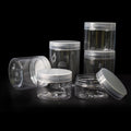Wholesale Cosmetic Transparent Plastic PET Cream & Lotion Jars with Screw Cap 50ml/100ml Custom Logo for Skin Care Food Storage