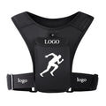 Custom Neoprene Adjustable Waistband Reflective Logo Training Workout Jogging Bag Running Vest Chest Phone Holder for Men Women