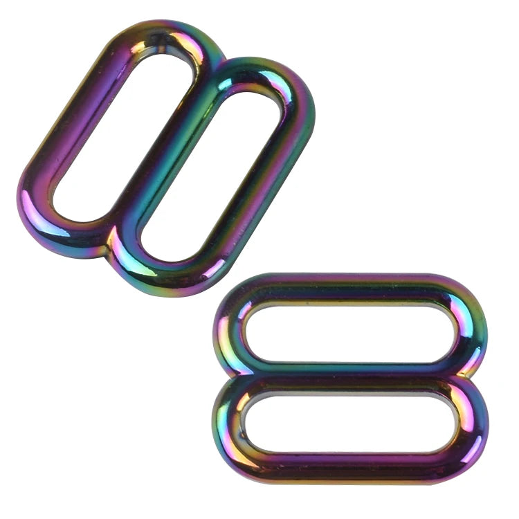Wholesale Rainbow Bag Part Accessories Slider Belt Buckle for Handbag Belt