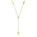 Hot Selling Fashionable Jewelry Romantic Letter Pendant Necklace New Stainless Steel Necklace Sweater Chain