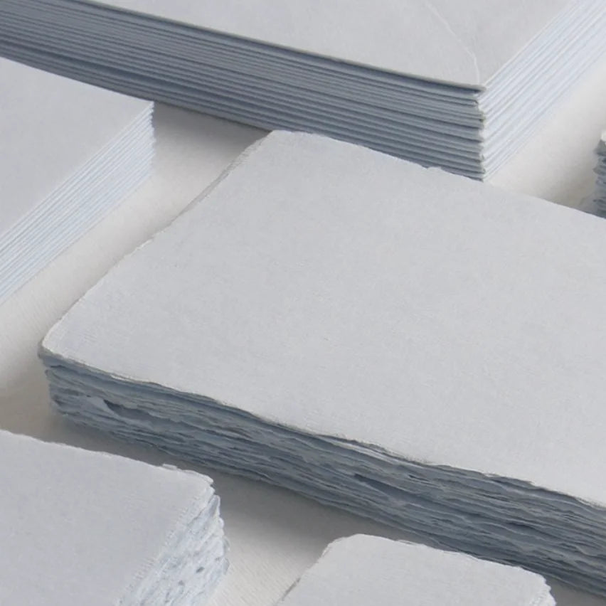 Custom logo Handmade Cotton Rag Paper with a Deckle Edge for Save the Dates Invitations Cards and Other Projects