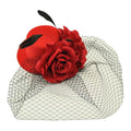 Vintage Elegant Design Big Rose Headband Christmas Classy Bridal Church Hats Wedding Fascinator Hats for Ladies