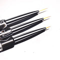 Meellyse DIY Nail Art Flower Drawing Fan Brush Wire Color Pen with Plastic Handle for Nail Shops Dotting