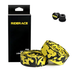 RIDERACE Bicycle Handlebar Tapes Camouflage Type Anti-Slip Sponge Raod Bike Handle Bar Covers With Bar Plugs Cycling Accessories