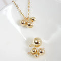 GP001 14K Gold Filled Jewelry Charm Initial Gold Ball Charms for Bracelet Necklace Jewelry Making