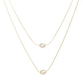 Hot Sale Fashion Multilayer Set Necklace Abs Pearl Pendant Necklace for Women and Girls