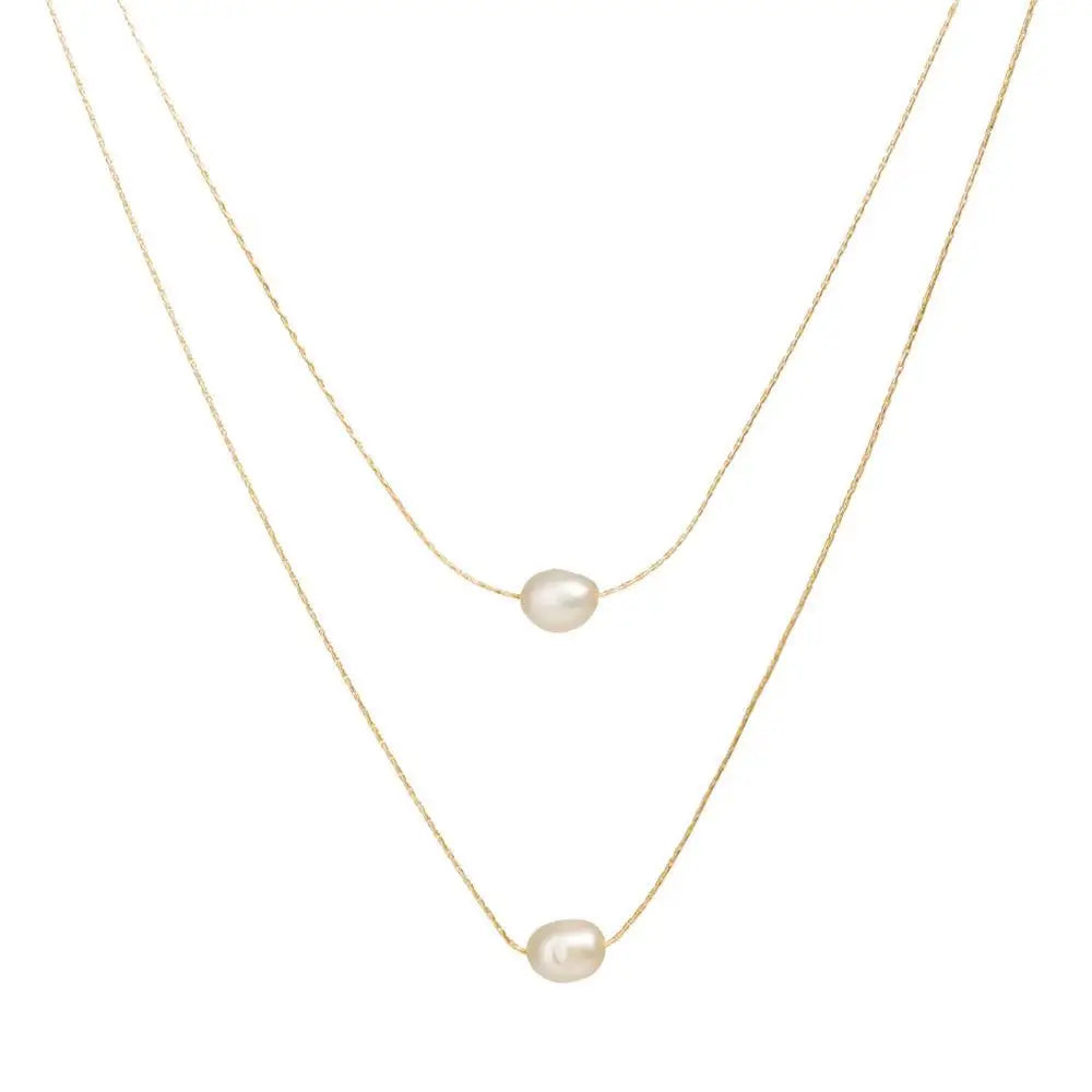 Hot Sale Fashion Multilayer Set Necklace Abs Pearl Pendant Necklace for Women and Girls