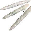 Jadeite Type a Myanmar Jadeite  Dragon Column Writing Brush Ornaments Jade Pendant Pendant Jade Handicraft Factory Wholesale