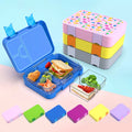 Oumeng Rectangular Thermal Lunch Snack Box BPA Free Leakproof Bento Lunch Boxes for Kids Children