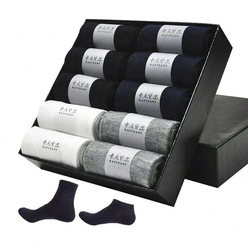 2026 Socks Boutique Gift High Quality Deodorant Business Dress 5 Pairs Box Socks Wholesale Cotton Socks