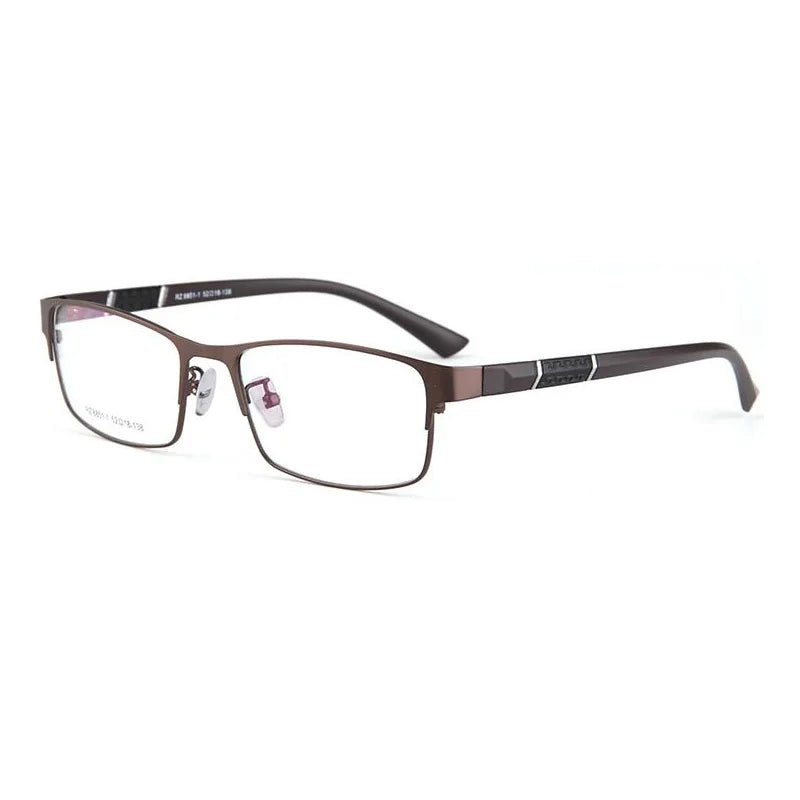 2025 Half Frame Adult Size Designer Metal Shades Optical Frames for Men