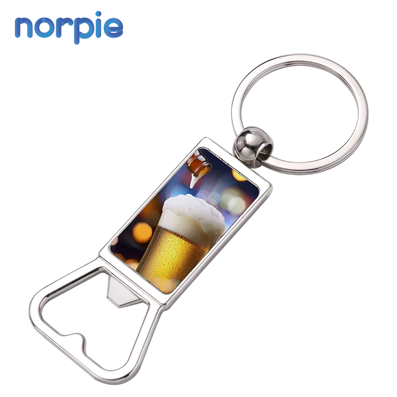 Home Outdoor Bar Hotel Dinner Bottle Opener Sublimation Metal Blank Bottle Opener Keychain