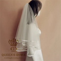 Queens Gown High Quality Ivory and Red Short Bridal Veils Wedding Dress Accessories