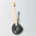 DIY New Design Unique Tumble Shape Bathroom Accessory Ceramic Natural Stone Toothbrush Crystal Holder for Home Hotel Gift