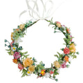 Silk Greenery Flower Headband BOHO Leaf Hair Wreath Bridal Wedding Headpiece Maternity Floral Crown