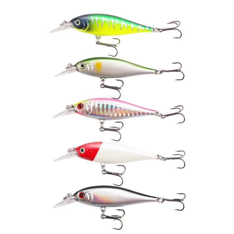 WEIHE Sale 7cm 6g  Minnow Fishing Bait Lure Plastic Wobbler