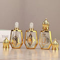 10ML Luxury Modern Plated Essential Oil Glass Roller Bottle Empty Perfume Glass Roll on Bottle Cosmetic Packaging With Cap