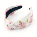 Top Knot Floral Sport Headband for Women and Luxury Girls Custom Hair Accessories Wholesale