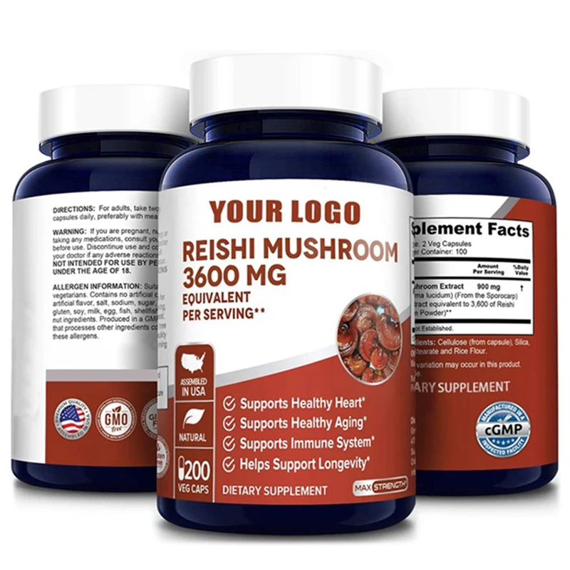 Private Label Thrive 6 Mushroom Complex Capsules