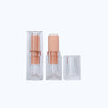 Luxury Pink Lipstick Tube with Crystal Clear Cover Custom Logo Makeup Container for Blush and Face Mask