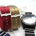 YUNSE Top Quality Shark Tooth Nylon Watch Bands Single Pass Adjustable W Pattern 20mm 22mm Watch Strap for Smart Watch