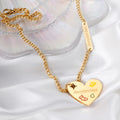 Ason New Arrival Christmas Gift Necklace 18K Gold Plated Custom Necklace Stainless Steel Jewelry for Women Girls