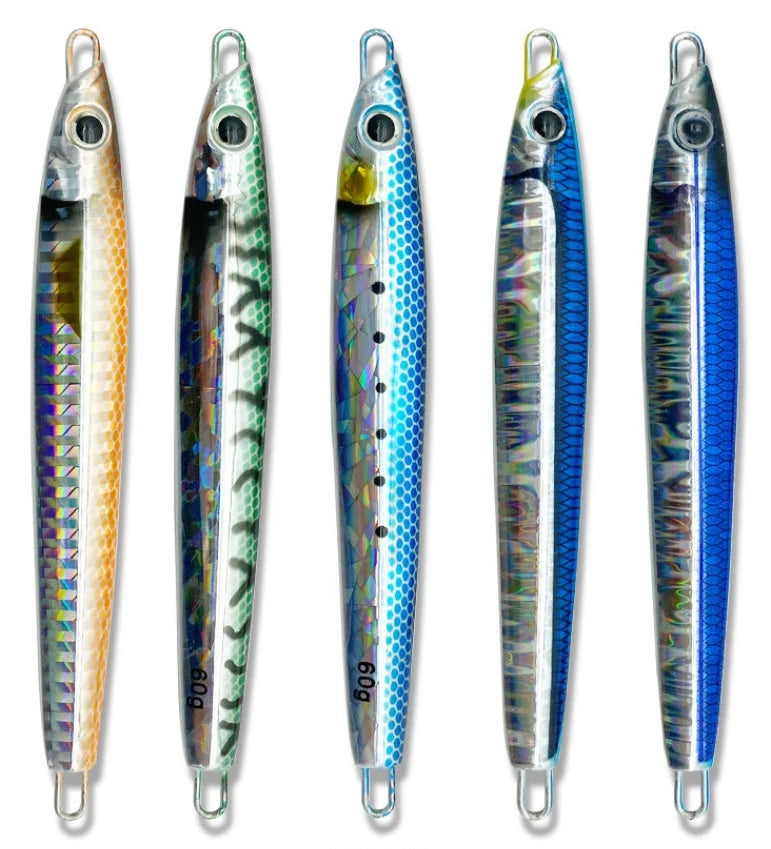New Laser Sinking Jigging Lure for River Lake Shore Throwing Long Lure 40/60/80/100/120/160/200g Bait Full Swimming Layer Slow
