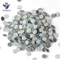 YANRUO Rhinestones Flat Back White Opal Color Hotfix Rhinestones Bulk for Bikini
