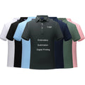 Custom Logo Plus Size Short Sleeve Sport Golf Polo T Shirt Polyester Cotton Quick Dry Blank Collar Men's Work Office Polo Shirt