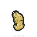 Certified Kuaishou Douyin Live Net Red Hetian Jade Ink Jade Pure Gold Pixiu Gold Inlaid Jade Pendant Factory Direct Sales