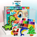 New Popular Kids Educational Toys Plastic Beads Multi Color Kids Puzzle Plastic Beads Diy Perler Beads Sets
