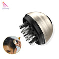 Premium Retractable Rolling Ball Steel Teeth Plastic Handle 30ML Hair Oil Applicator Scalp Massage Common Comb Home Use