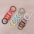 Wholesale Bohemian Resin Lucite Elastic Tube Beaded Stretchable Layering Chunky Stack Acrylic Bamboo Bangle Bracelet for Women