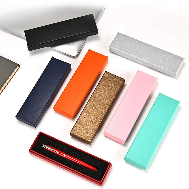 Custom logo Pen Gift Box Business Office Supplies Paper Packaging Box for Pens