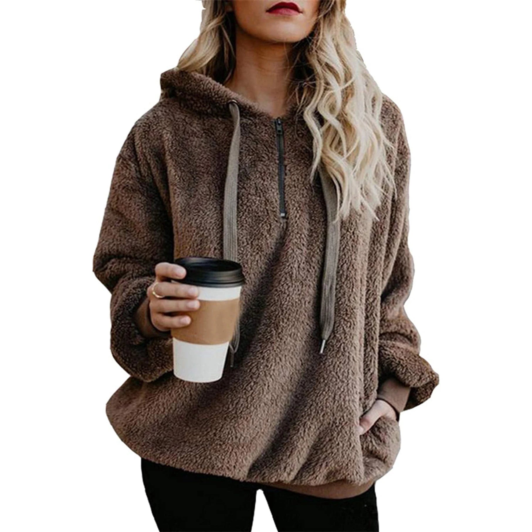 Home Textile China Fuzzy Fleece Sweatshirt Tie Dye Fluffy Coat Women's Oversized Sherpa Pullover Hoodie Hoodies with Pockets