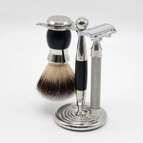 Top Quality Stainless Steel Chrome Plated Handle Traditional Double Edge Men & Women Shaving Kit Safety Razor