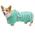 Wholesale Custom Logo Pet Apparel Quick Drying Microfiber Bathrobe Animal Coat Super Absorbent Dog Bathrobe Towel