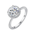 Daidan Rings Jewelry Women Rhodium Plated Cz Cubic Zirconia 925 Sterling Silver Engagement Wedding Rings