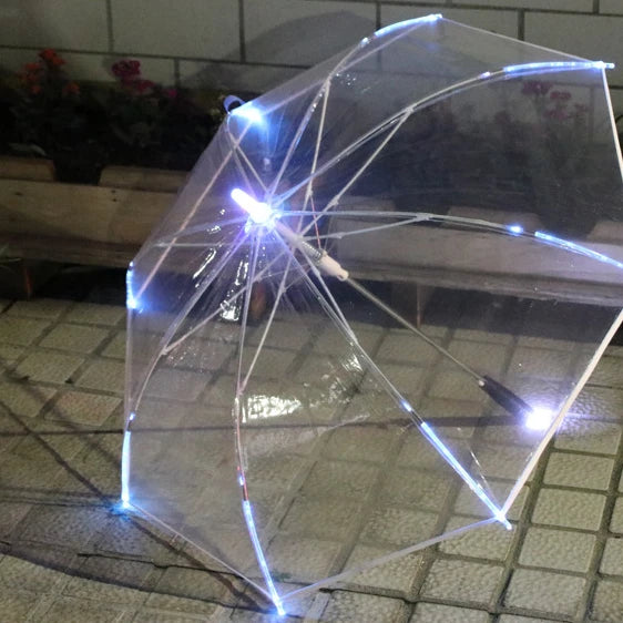 Commercial Umbrella with Led clear Led Umbrella for Children Transparent clear Umbrella