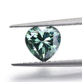 Factory Prices DVVS Green Color Heart Shape Loose Moissanite 6.5*6.5mm-10*10mm Fancy Moissanite Diamond  for Rings