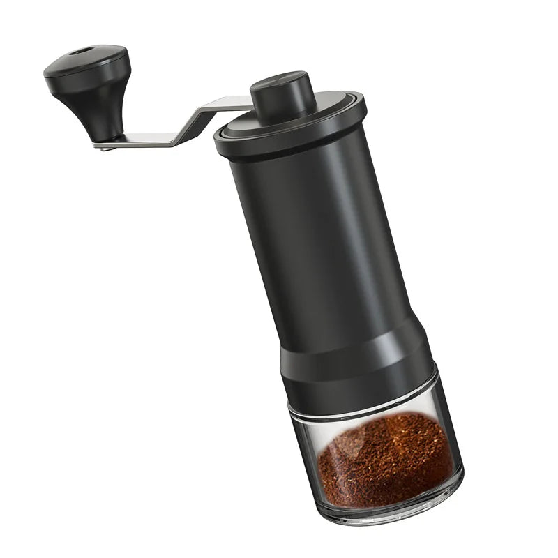 Manual Stainless Steel Coffee Grinder Ceramic Burr Adjustable for Fine/Coarse Grind Portable Spice Grinder with Large Capacity