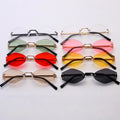 Women Sunglasses Rimless Frames Retro Polygon Frameless Trim Sunglasses for Girls Gafas De Sol Polarized Protection Outdoor