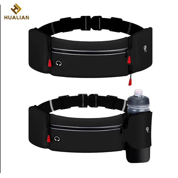 HUALIAN Custom Adjustable Sporty Waist Belt Bag Pillow Pattern Outdoor Travel and Running Water Bottle Holder Waterproof
