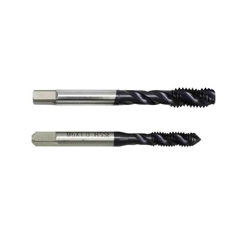 HSSE Cobalt  Spiral Flute  TICN JIS Machine Taps Threading Cutting Tool Taps Cnc  Metal Cutter M3-M10