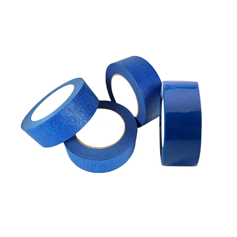 Painters Tape UV Resistance 14 Days No Residue Crepe Paper Blue Masking Tape for Automotive Outside Painting