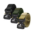 Custom Camouflage Printed Fabric Belts Thickening Nylon Woven Utility Tactical Waist Belts Heavy-Duty Alloy Buckles Fashion