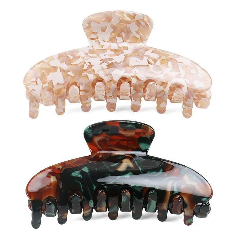 Hot Selling Women Big Acetate Hair Clips Claw Hairpin Elegant Large 10cm Acetic Acid Hair Claw Clips for Women