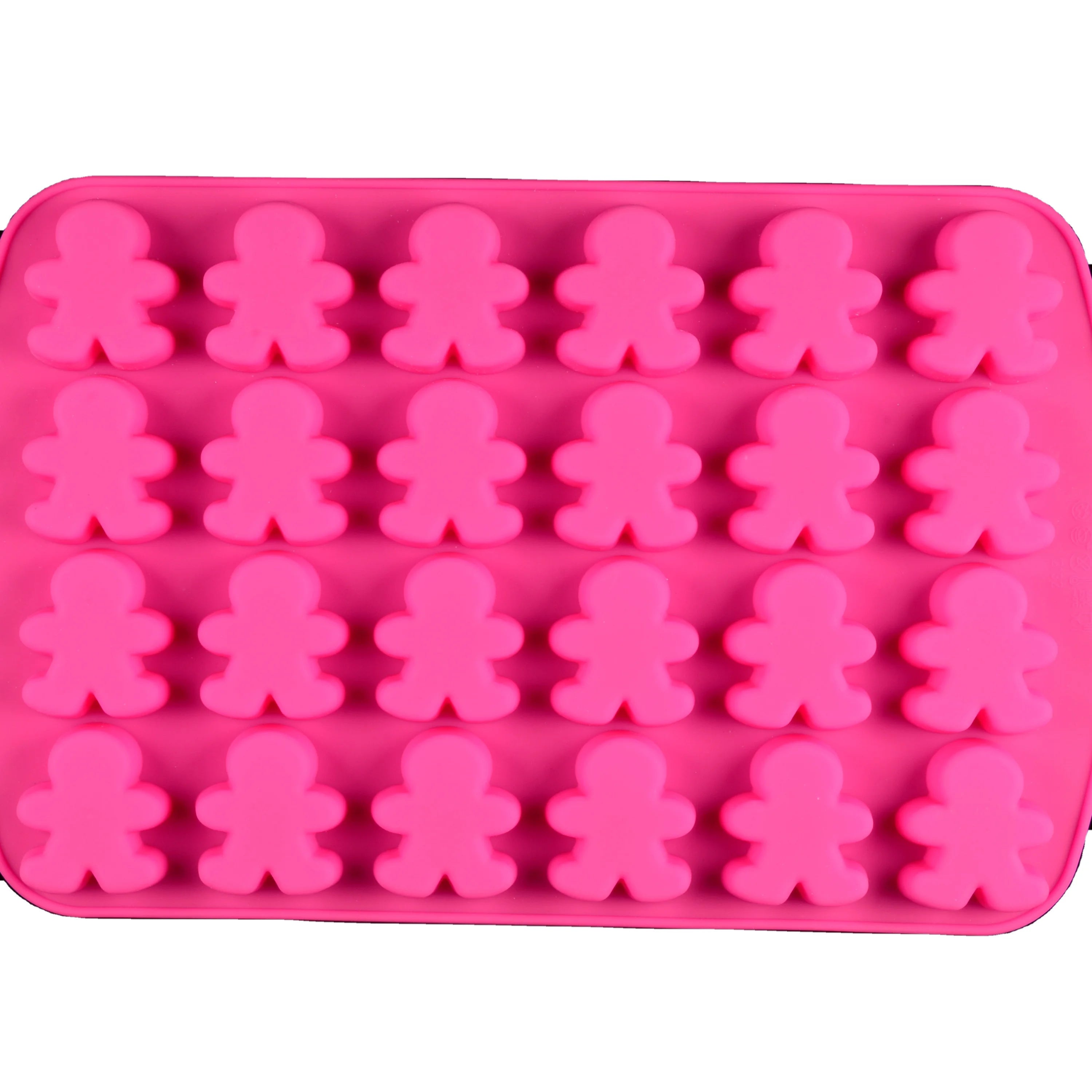 2013 Newest Christmas 24 Holes Silicone Cake Mold for Cup Cake Santa Bell for DIY Baking Silicone Candy Mold